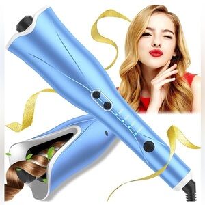 New W/out Box Auto curling Iron With 1” Rotating Auto Hair Curler Wand 4 Temp
